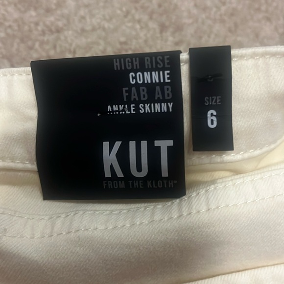 Kut from the Kloth Ecru Connie Fab Ab Ankle Skinny Jean - Picture 7 of 11